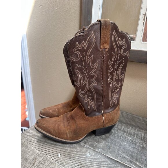 Women’s Twisted X Brown Leather Western Boots Size 7.5 B - Picture 1 of 7